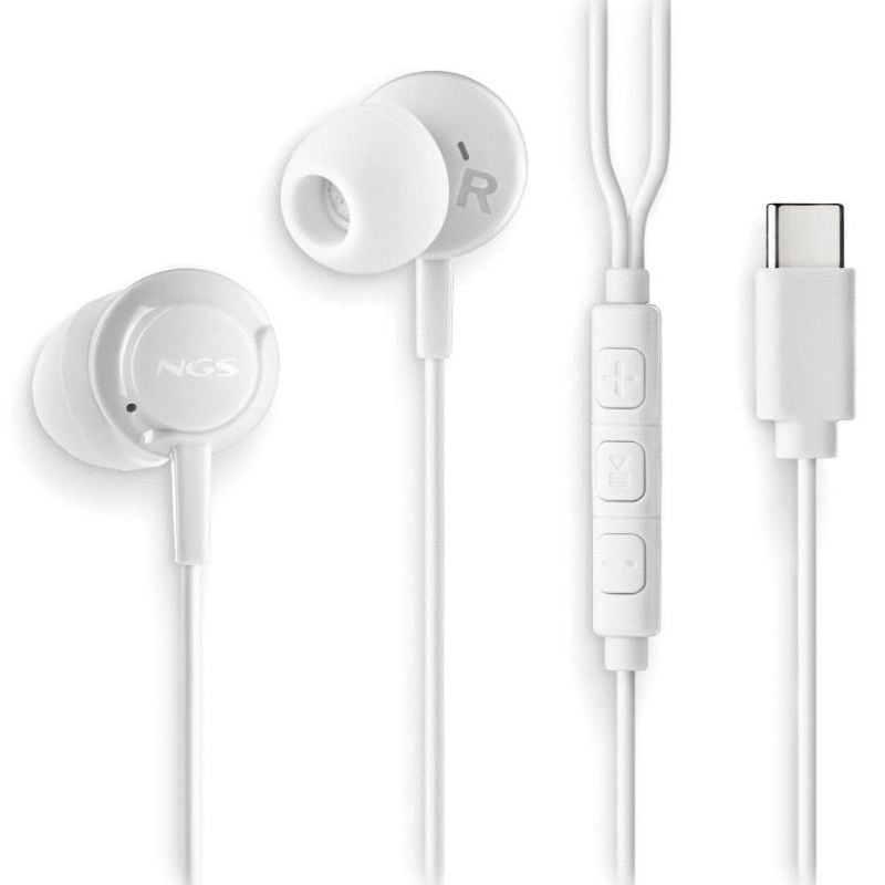 Auriculares Intrauditivos NGS Cross Step/ con Micrófono/ USB Tipo-C/ Blancos 8435430627299 CROSSSTEPWHITE NGS-AUR CROSS STEP WH Auriculares Intrauditivos NGS Cross Step/ con Micrófono/ USB Tipo-C/ Blancos 8435430627299 CROSSSTEPWHITE NGS-AUR CROSS STEP WH