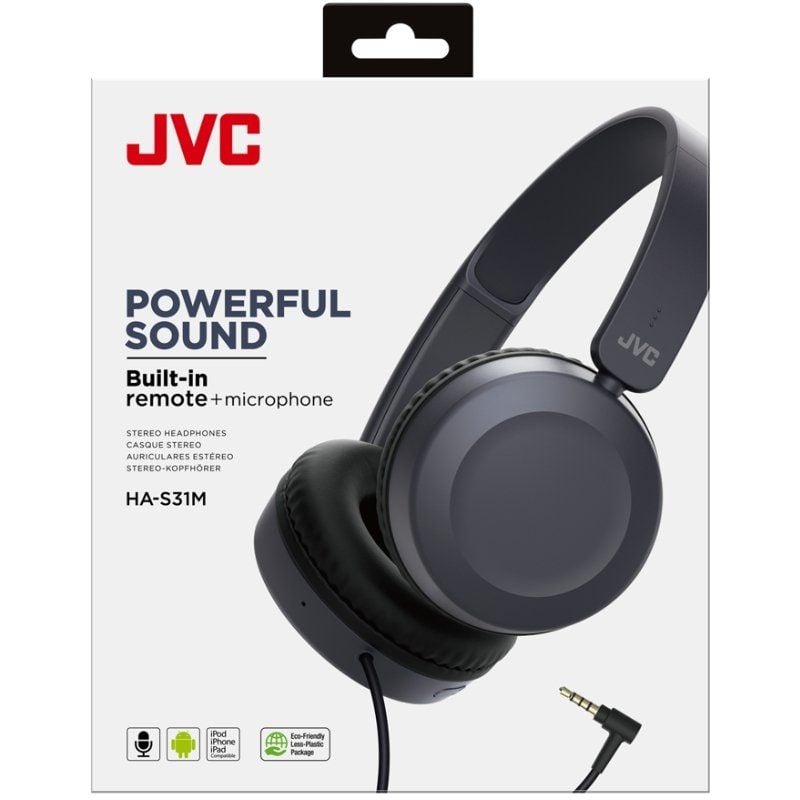 Auriculares JVC HA-S31M/ con Micrófono/ Jack 3.5/ Azules - Imagen 4