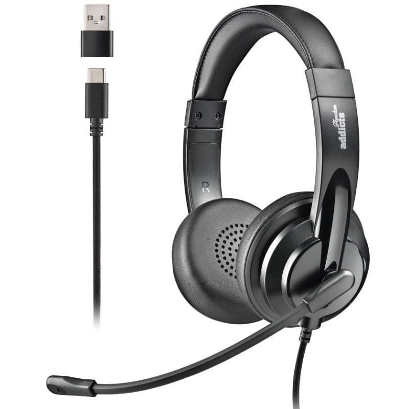 Auriculares NGS VOX605 USB-C/ con Micrófono/ USB Tipo-C/ Negros 8435430626667 VOX605USBC NGS-AUR VOX605USBC