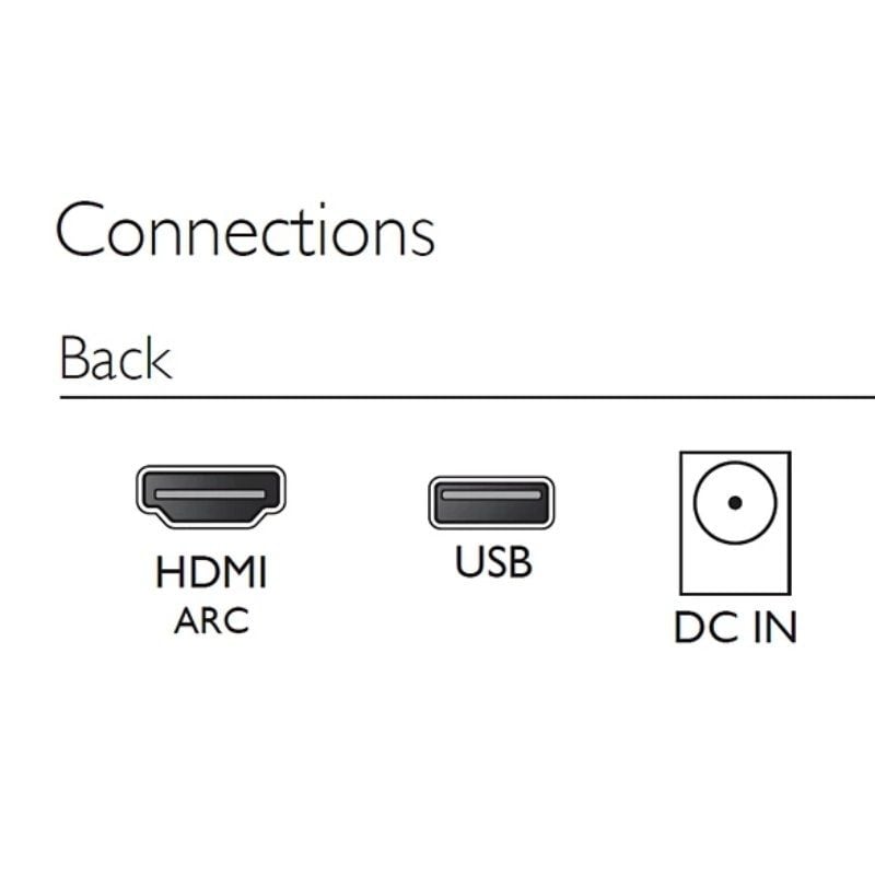 Barra de Sonido con Bluetooth Philips TAB4000/10/ 60W/ 2.0/ Negra - Imagen 5