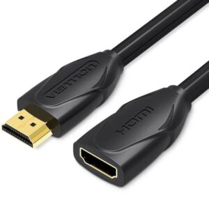 Cable Alargador HDMI Vention VAA-B06-B300/ HDMI Macho - HDMI Hembra/ 3m/ Negro 6922794721173 VAA-B06-B300 VEN-CAB VAA-B06-B300