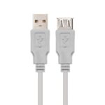 Cable Alargador USB 2.0 Nanocable 10.01.0204/ USB Macho - USB Hembra/ 3m/ Beige 8433281000469 10.01.0204 NAN-CAB 10.01.0204