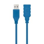 Cable Alargador USB 3.0 Nanocable 10.01.0901/ USB Macho - USB Hembra/ 1m/ Azul 8433281004719 10.01.0901-BL NAN-CAB 10.01.0901-BL