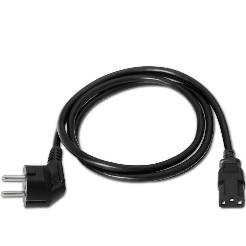Cable Alimentación Aisens A132-0167/ CEE(7-7) Macho - C13 Hembra/ Hasta 1500W/ 1.5m/ Negro - Imagen 2