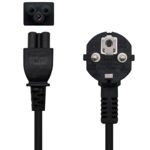 Cable Alimentación Trébol Nanocable 10.22.0302-L200/ Schuko Macho - C5 Hembra/ 2m/ Negro 8433281015319 10.22.0302-L200 NAN-CAB 10 22 0302-L200