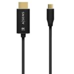 Cable Conversor Aisens A109-0711/ USB Tipo-C Macho - HDMI 8K Macho/ Hasta 27W/ 6000Mbps/ 1m/ Negro 8436574708639 A109-0711 AIS-CAB A109-0711
