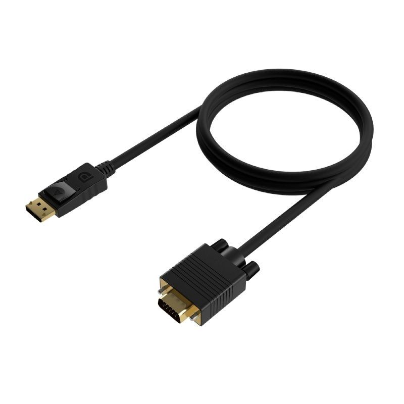 Cable Conversor Aisens A125-0552/ DisplayPort Macho - VGA Macho/ Hasta 5W/ 2300Mbps/ 1m/ Negro - Imagen 2