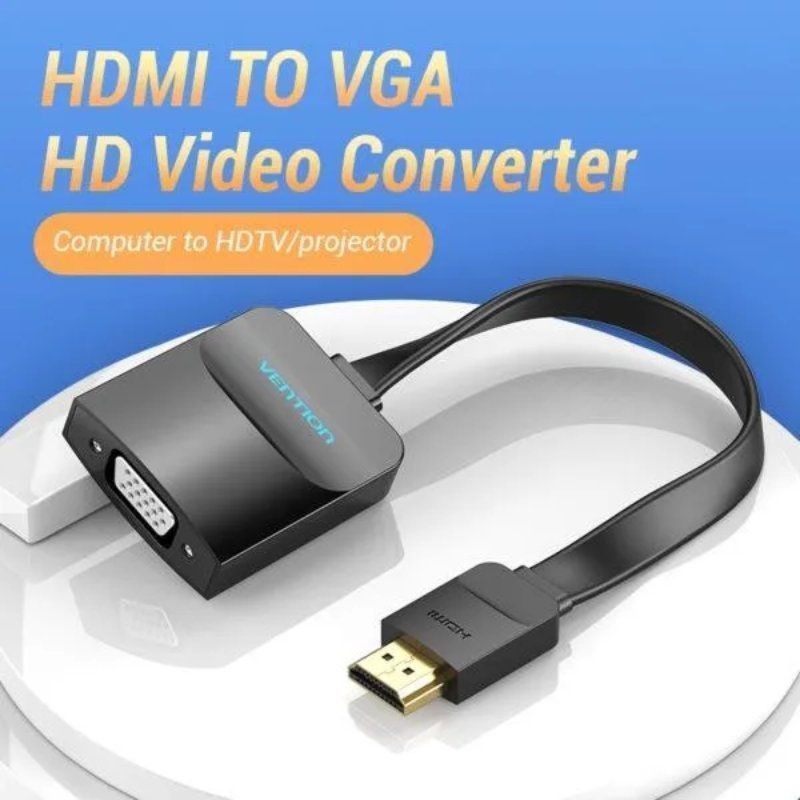 Cable Conversor Vention 74345/ HDMI Macho/ VGA Hembra/ 15cm/ Negro - Imagen 2