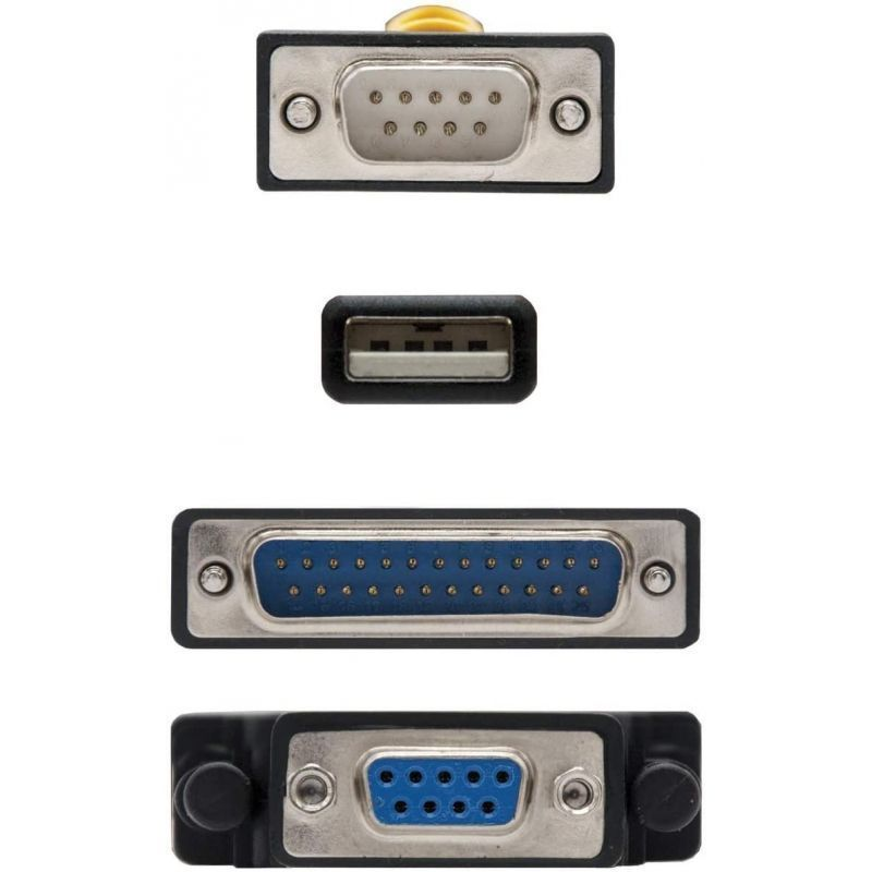 Cable Conversor impresora Nanocable 10.03.0002/ USB Macho - DB9 Macho/ DB25 Macho - Imagen 3