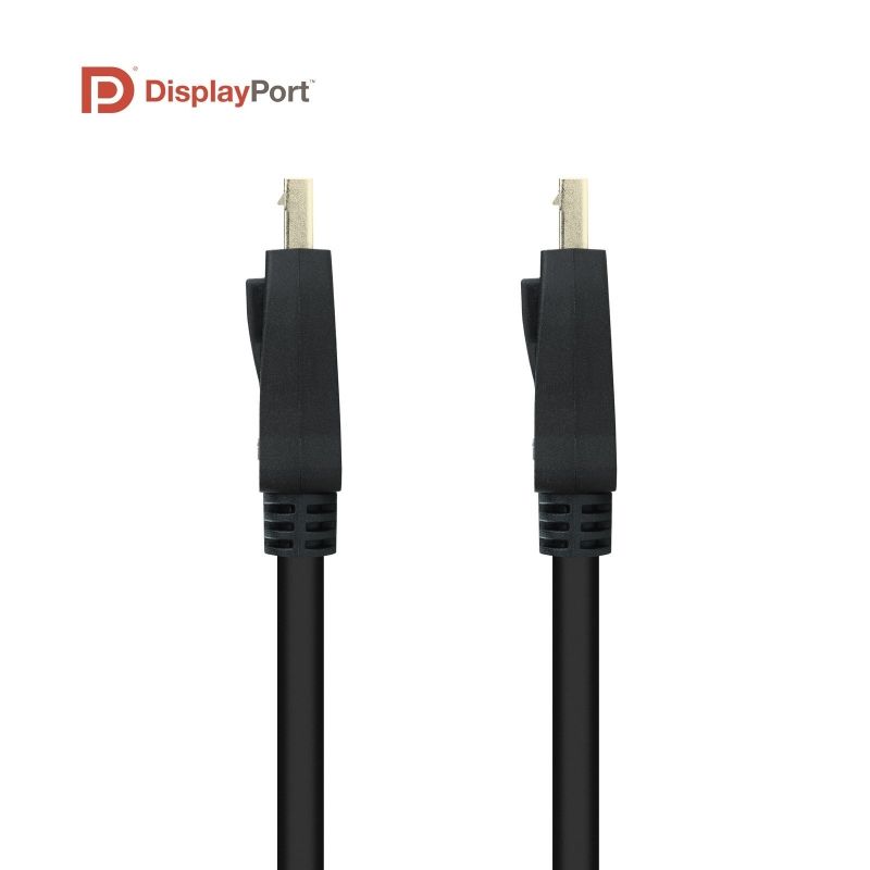Cable DisplayPort 1.4 8K Nanocable 10.15.2502/ DisplayPort Macho - DisplayPort Macho/ 2m/ Certificado/ Negro - Imagen 4