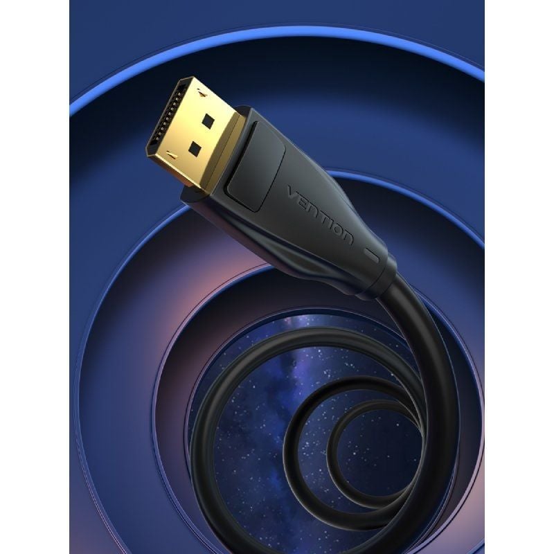Cable DisplayPort 1.4 8K Vention HCDBF/ DisplayPort Macho - DisplayPort Macho/ 1m/ Negro - Imagen 4