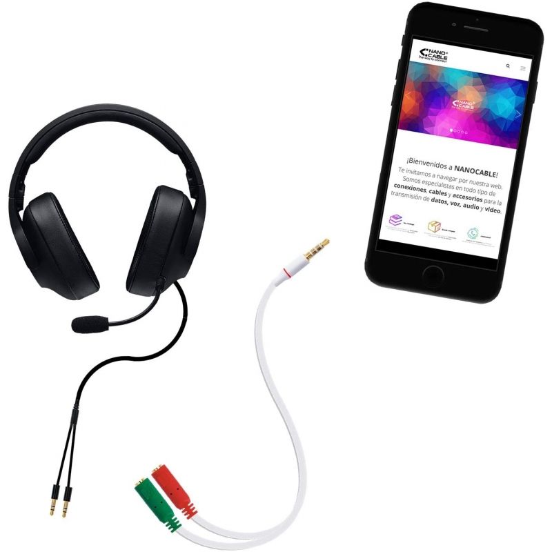 Cable-Estereo-Nanocable-10.24.1201-Jack-3.5-Macho-2x-Jack-3.5-Hembra-20cm-Blanco-8433281008731-10.24.1201-NAN-ADP-10-24-1201-2 Cable-Estereo-Nanocable-10.24.1201-Jack-3.5-Macho-2x-Jack-3.5-Hembra-20cm-Blanco-8433281008731-10.24.1201-NAN-ADP-10-24-1201-2
