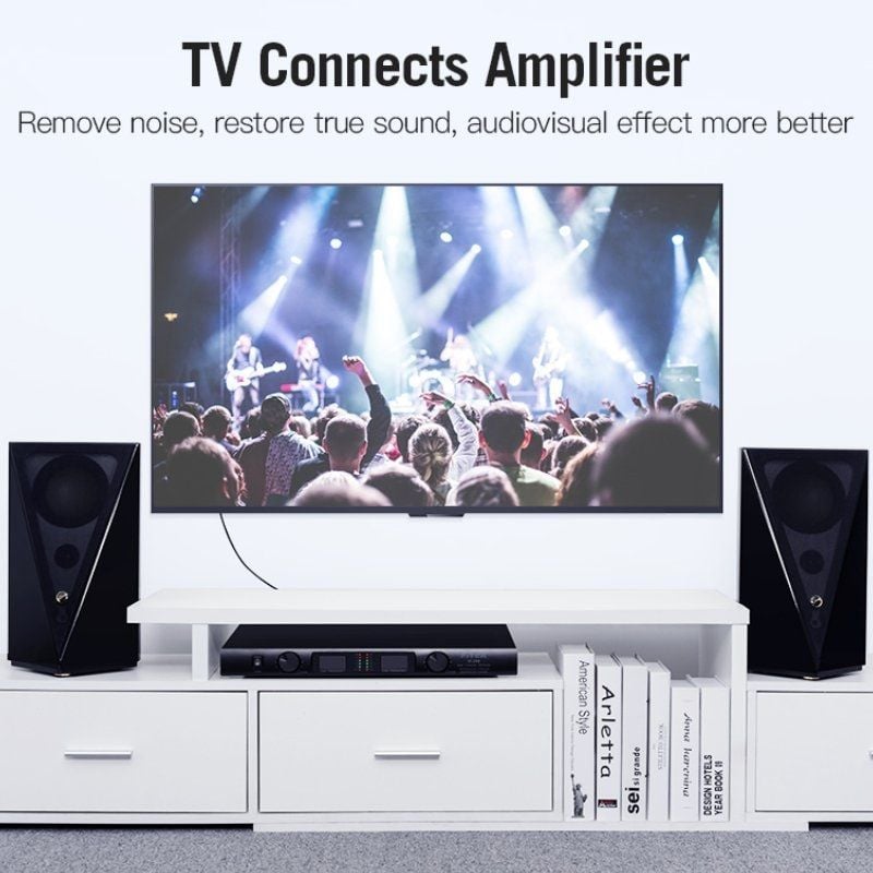 Cable Estéreo Vention VAB-R06-B300/ 2x RCA Macho - 2x RCA Macho/ 3m/ Negro - Imagen 5