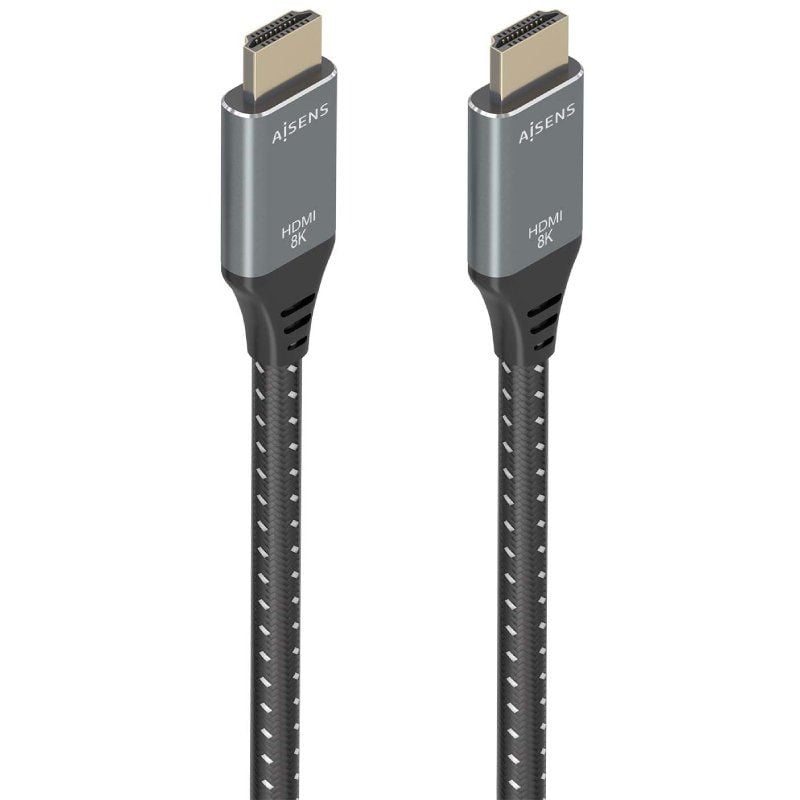 Cable HDMI 2.1 8K Aisens A150-0877/ HDMI Macho - HDMI Macho/ 7m/ Gris y Negro 8435739901625 A150-0877 AIS-CAB A150-0877