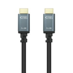 Cable HDMI 2.1 8K Nanocable 10.15.8002/ HDMI Macho - HDMI Macho/ 2m/ Negro 8433281010079 10.15.8002 NAN-CAB HDMI 10 15 8002