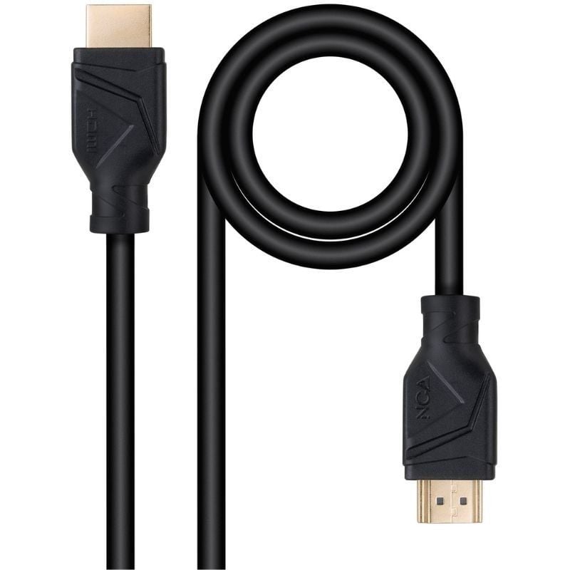Cable HDMI 2.1 8K Nanocable 10.15.8300/ HDMI Macho - HDMI Macho/ 50cm/ Negro 8433281016743 10.15.8300 NAN-CAB 10 15 8300
