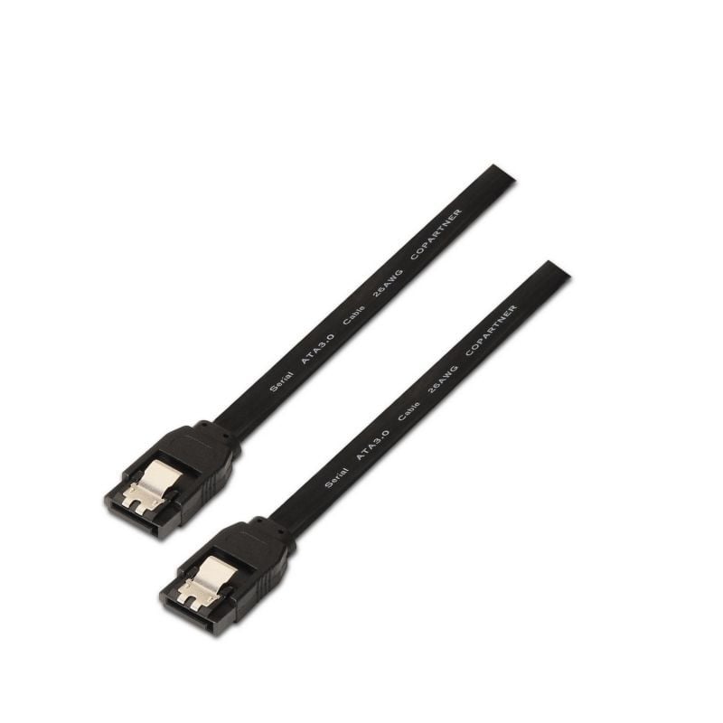 Cable SATA III Aisens A130-0157/ SATA Hembra - SATA Hembra/ Hasta 0.1W/ 768Mbps/ 50cm/ Negro - Imagen 2