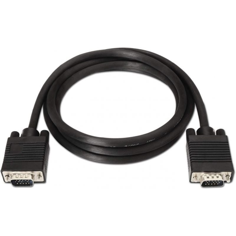 Cable SVGA Aisens A113-0068/ VGA Macho - VGA Macho/ Hasta 3W/ 10Mbps/ 1.8m/ Negro - Imagen 2