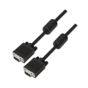 Cable SVGA Aisens A113-0076/ HDB15 Macho - HDB15 Macho/ Hasta 3W/ 10Mbps/ 20m/ Negro 8436574700756 A113-0076 AIS-CAB A113-0076