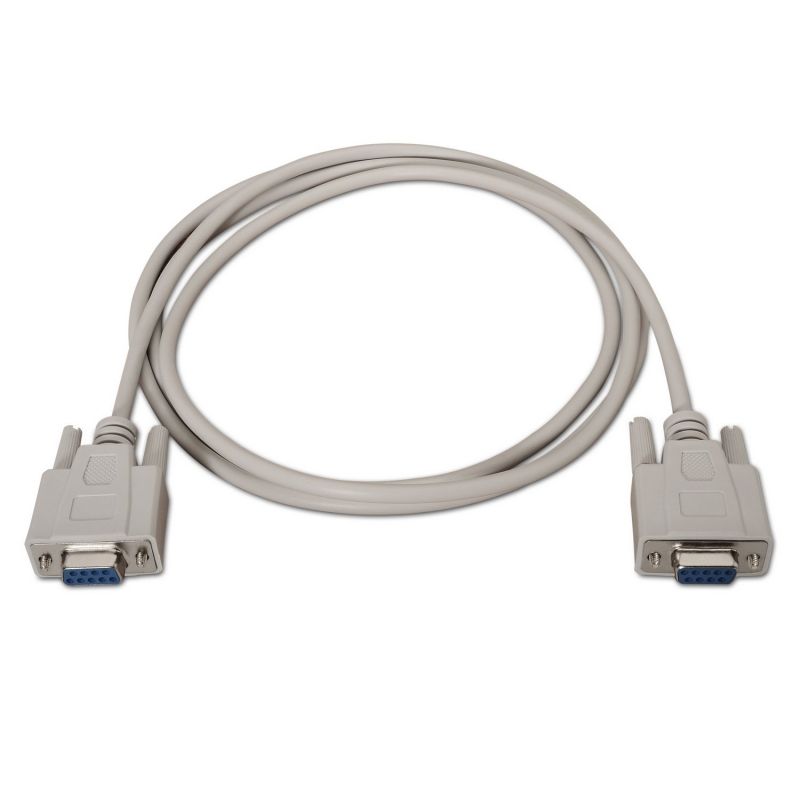 Cable Serie NULL Modem Aisens A112-0067/ DB9 Hembra - DB9 Hembra/ Hasta 0.15W/ 1.6Mbps/ 1.8m/ Beige - Imagen 2