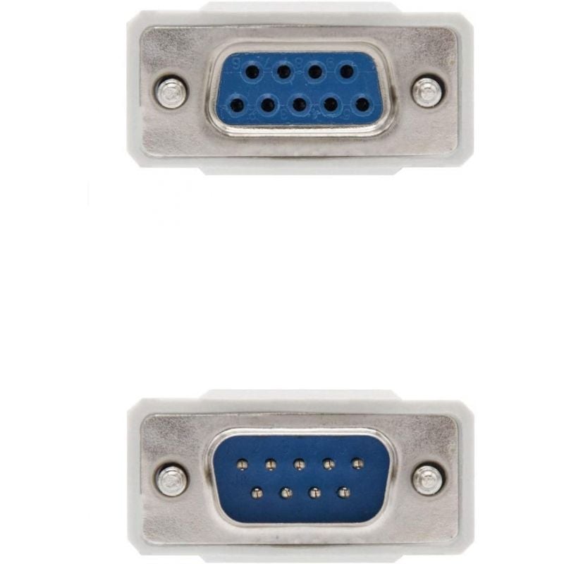 Cable Serie RS232 Nanocable 10.14.0203/ DB9 Macho - DB9 Hembra/ 3m/ Beige - Imagen 3