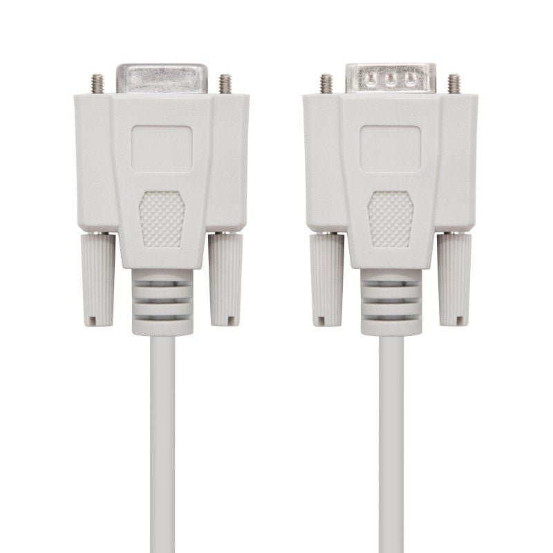 Cable Serie RS232 Nanocable 10.14.0203/ DB9 Macho - DB9 Hembra/ 3m/ Beige 8433281004054 10.14.0203 NAN-CAB 10 14 0203