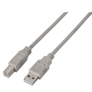 Cable USB 2.0 Impresora Aisens A101-0002/ USB Tipo-B Macho - USB Macho/ 1.8m/ Beige 8436574700015 A101-0002 AIS-CAB A101-0002