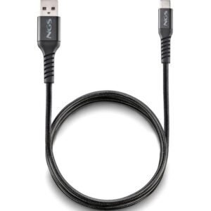 Cable USB 2.0 NGS KNOT-AC/ USB Macho - USB Tipo-C Macho/ 480Mbps/ 1m/ Negro 8435430626865 KNOT-AC NGS-CAB KNOT-AC