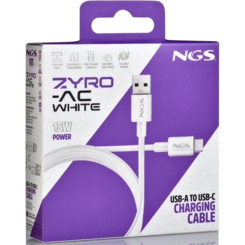 Cable-USB-2.0-NGS-ZYRO-AC-USB-Macho-USB-Tipo-C-Macho-Hasta-15W-480Mbps-1m-Blanco-8435430627336-ZYRO-ACWHITE-NGS-CAB-ZYRO-AC-WH-4 Cable-USB-2.0-NGS-ZYRO-AC-USB-Macho-USB-Tipo-C-Macho-Hasta-15W-480Mbps-1m-Blanco-8435430627336-ZYRO-ACWHITE-NGS-CAB-ZYRO-AC-WH-4