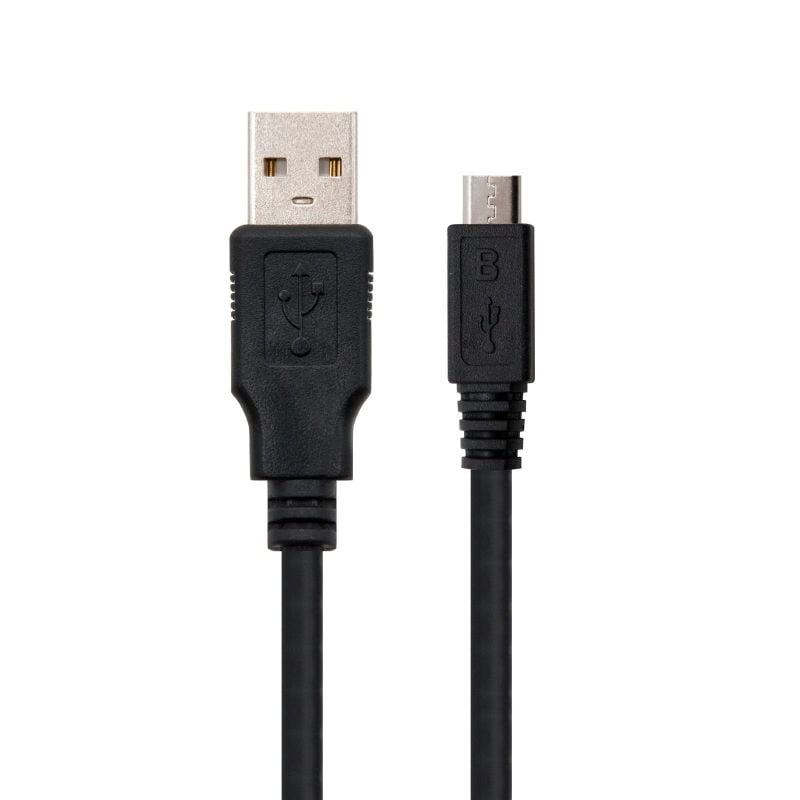 Cable USB 2.0 Nanocable 10.01.0500/ USB Macho - MicroUSB Macho/ 80cm/ Negro - Imagen 2