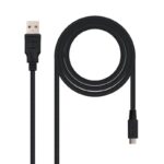 Cable USB 2.0 Nanocable 10.01.0500/ USB Macho - MicroUSB Macho/ 80cm/ Negro 8433281004429 10.01.0500 NAN-CAB 10 01 0500