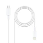 Cable USB 2.0 Tipo-C Lightning Nanocable 10.10.0602/ USB Tipo-C Macho - Lightning Macho/ 2m/ Blanco 8433281010116 10.10.0602 NAN-CAB LIGH 10 10 0602