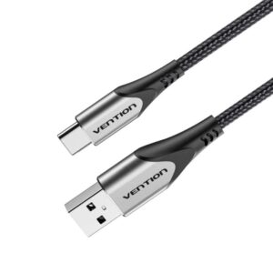 Cable USB 2.0 Tipo-C Vention CODHF/ USB Macho - USB Tipo-C Macho/ 480Mbps/ 1m/ Gris 6922794747050 CODHF VEN-CAB CODHF