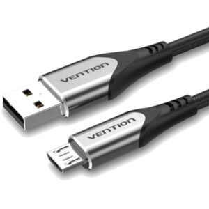 Cable USB 2.0 Vention COAHD/ USB Macho - MicroUSB Macho/ 480Mbps/ 50cm/ Gris 6922794746954 COAHD VEN-CAB COAHD