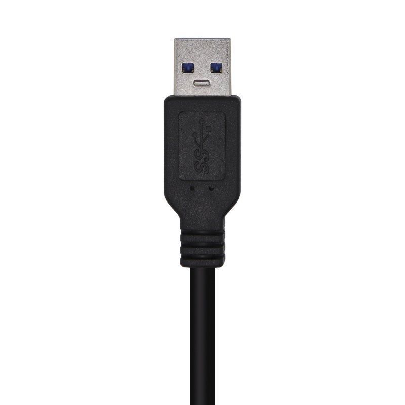 Cable USB 3.0 Aisens A105-0446/ USB Macho - USB Macho/ 1m/ Negro - Imagen 2