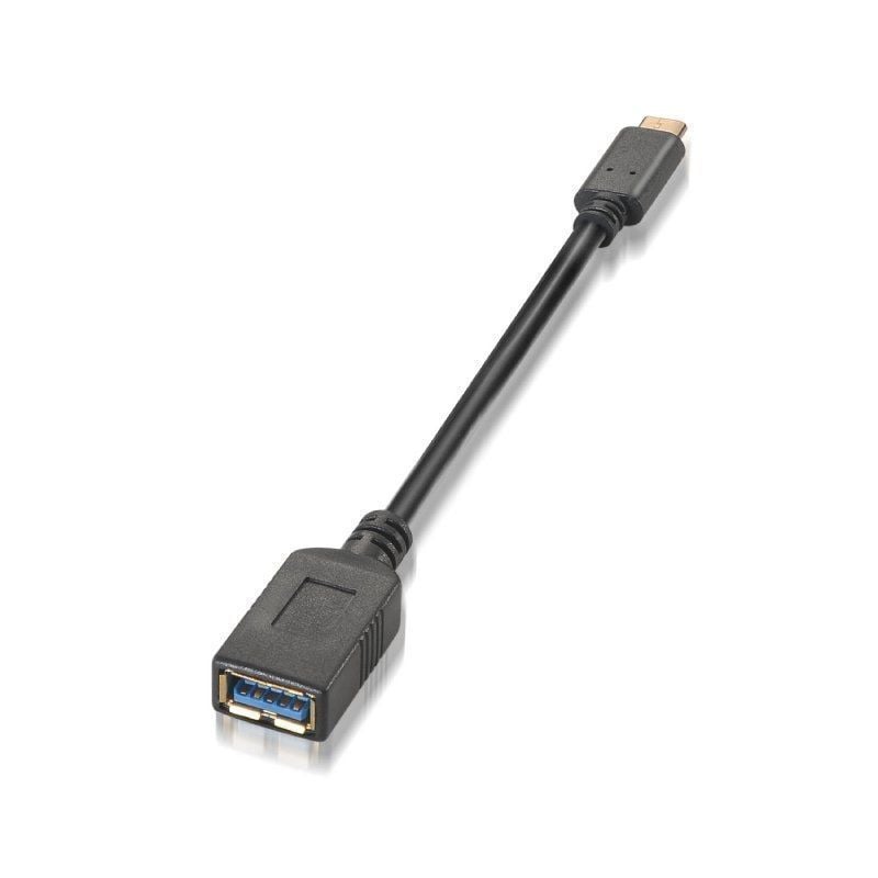 Cable USB 3.1 Tipo-C Aisens A107-0062/ USB Tipo-C Macho - USB Hembra/ 5Gbps/ 15cm/ Negro 8436574700619 A107-0062 AIS-CAB A107-0062