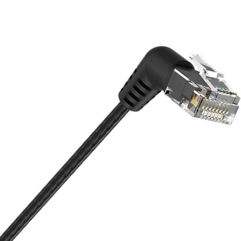 Cable de Red RJ45 UTP Vention IBOBD Cat.6A/ 50cm/ Cabeza Rotatoria 360º/ Negro - Imagen 2