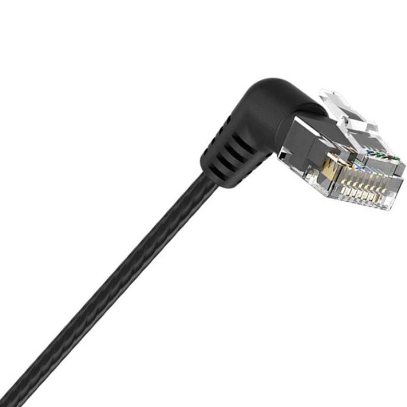 Cable de Red RJ45 UTP Vention IBOBF Cat.6A/ 1m/ Cabeza Rotatoria 360º/ Negro - Imagen 2