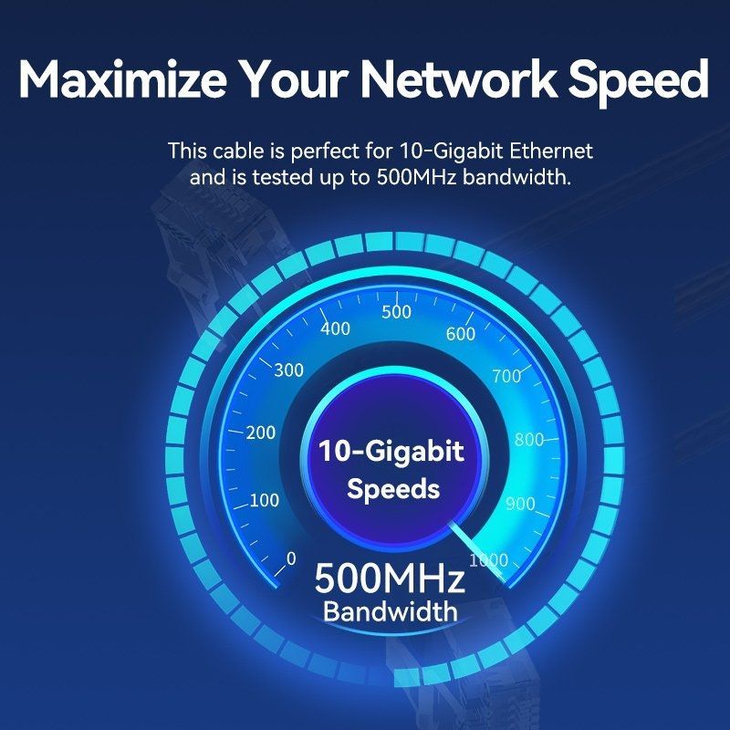 Cable de Red RJ45 UTP Vention IBOWF Cat.6A/ 1m/ Cabeza Rotatoria 360º/ Blanco - Imagen 2