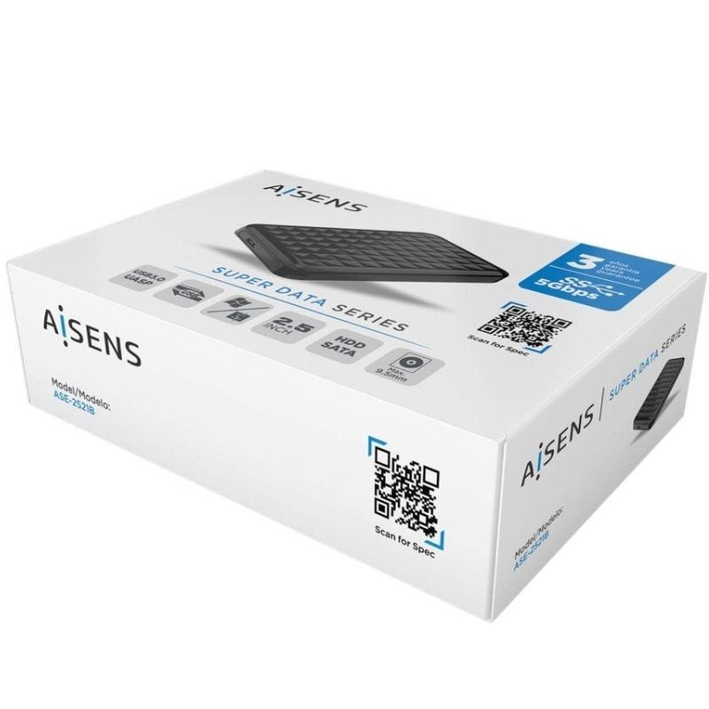 Caja Externa para Disco Duro de 2.5" Aisens ASE-2521B/ USB 3.1/ Sin tornillos - Imagen 5