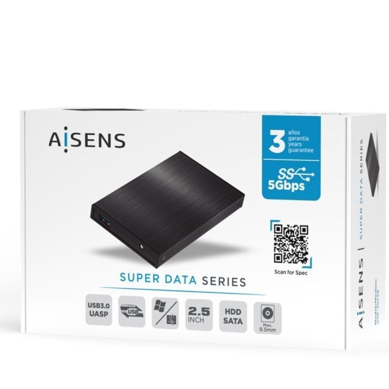 Caja Externa para Disco Duro de 2.5" Aisens ASE-2523B/ USB 3.0 - Imagen 5