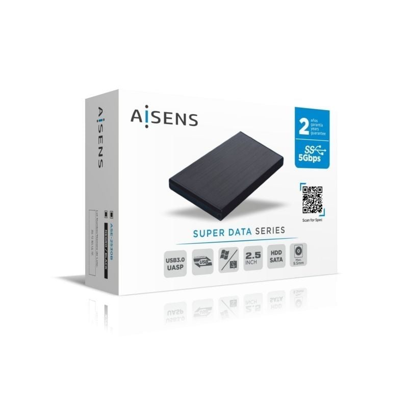 Caja Externa para Disco Duro de 2.5" Aisens ASE-2530B/ USB 3.1 - Imagen 4