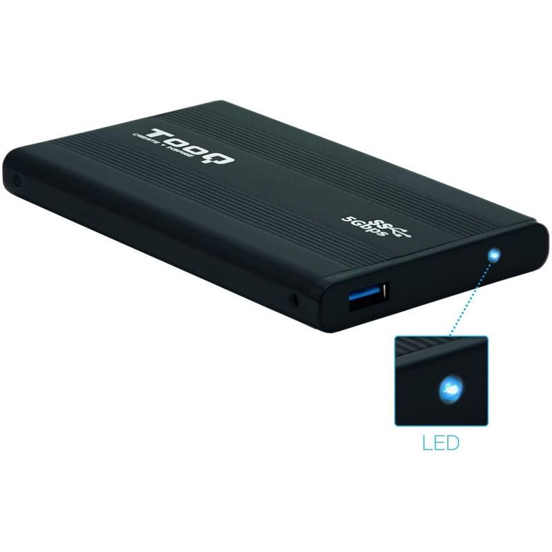 Caja Externa para Disco Duro de 2.5" TooQ TQE-2524B/ USB 3.1 - Imagen 2