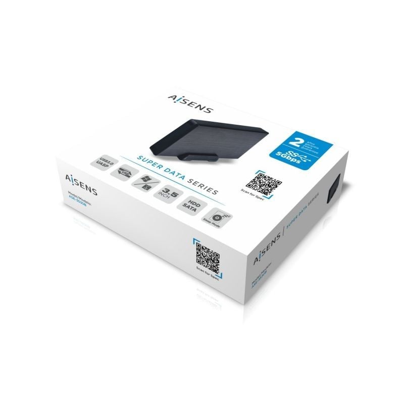 Caja Externa para Disco Duro de 3.5" Aisens ASE-3530B/ USB 3.1 - Imagen 4