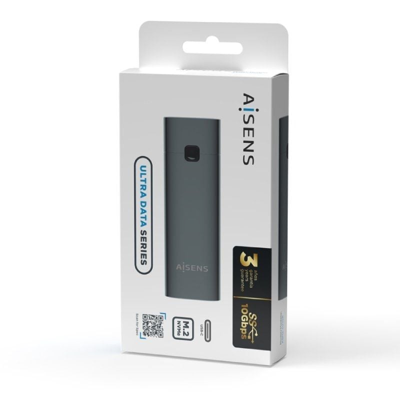 Caja Externa para Disco SSD M.2 NVMe Aisens ASM2-021GR/ USB 3.1 Gen2/ Sin Tornillos - Imagen 4