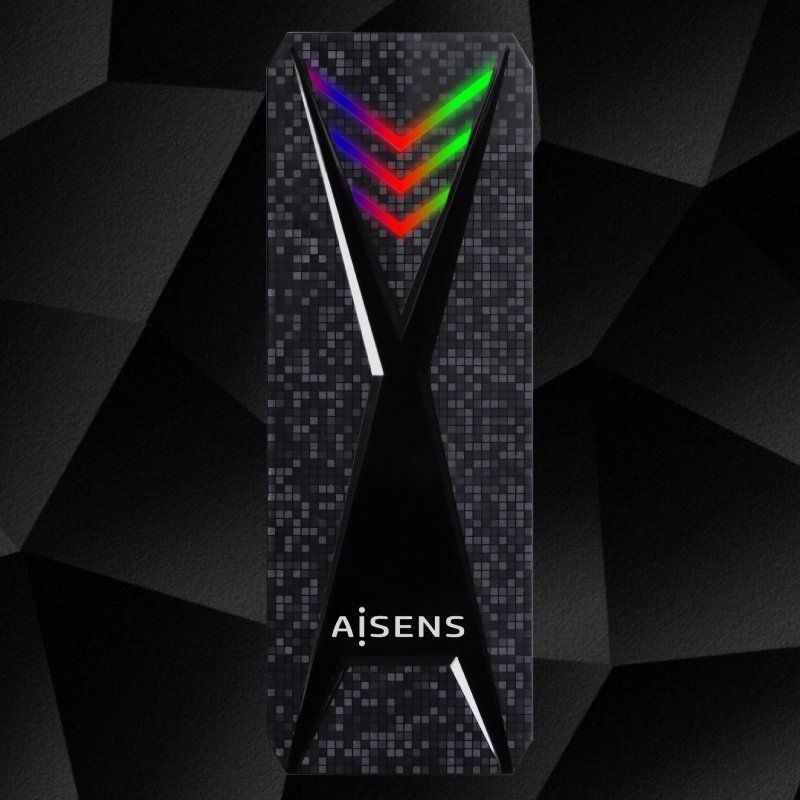 Caja Externa para Disco SSD M.2 NVMe Aisens ASM2-RGB013B/ USB 3.2 Gen2/ Sin Tornillos - Imagen 5