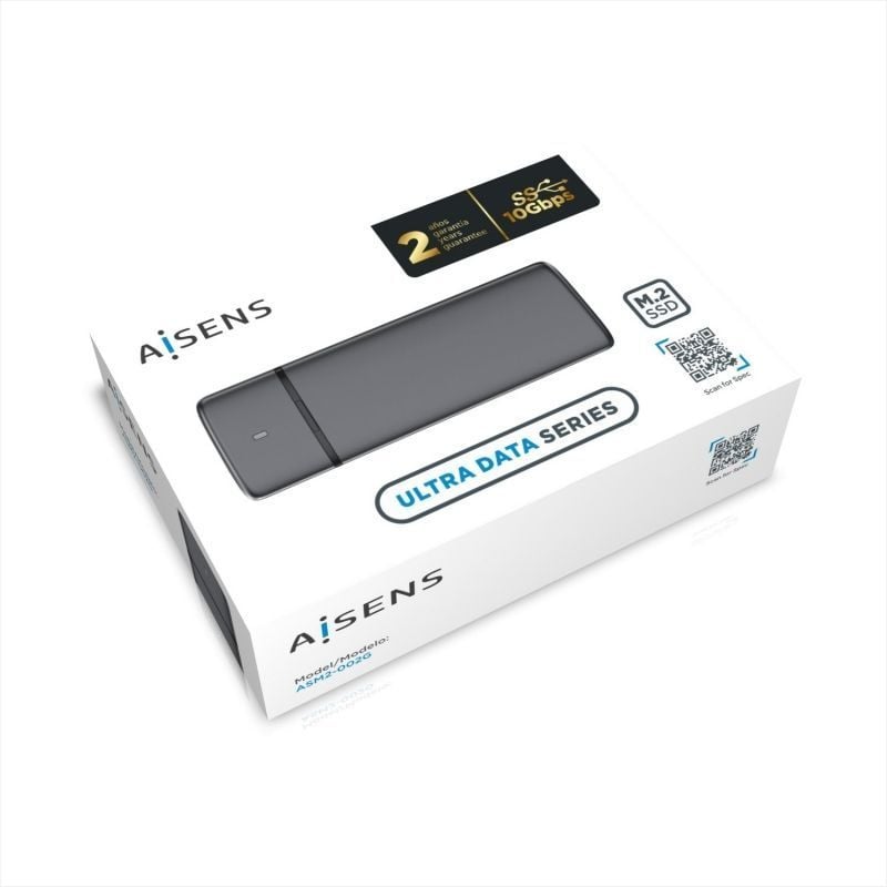 Caja Externa para Disco SSD M.2 SATA/NVMe Aisens ASM2-002G/ USB 3.1/ Sin tornillos - Imagen 5