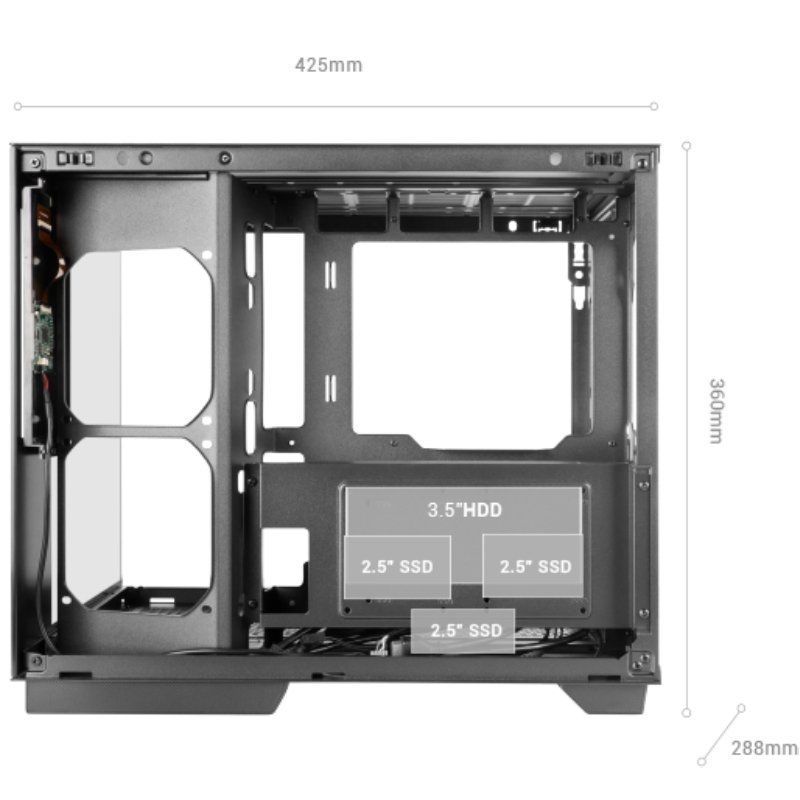 Caja Gaming Semitorre Mars Gaming MC-MIRAGE - Imagen 5