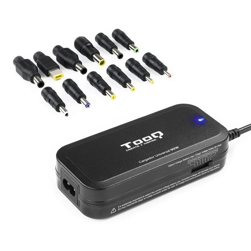 Cargador de Portátil TooQ TQLC-90BS02M/ 90W/ Manual/ 12 Conectores/ Voltaje 15-24V/ 1 USB 8433281007239 TQLC-90BS02M TOO-CAR TQLC-90BS02M Cargador de Portátil TooQ TQLC-90BS02M/ 90W/ Manual/ 12 Conectores/ Voltaje 15-24V/ 1 USB 8433281007239 TQLC-90BS02M TOO-CAR TQLC-90BS02M