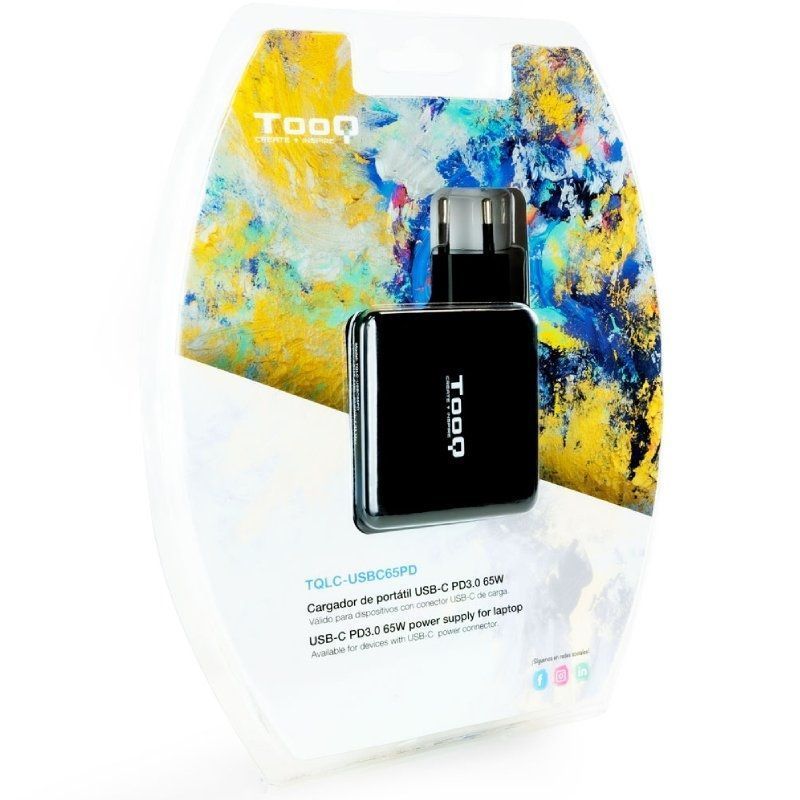 Cargador de Portátil TooQ TQLC-USBC65PD USB Tipo-C/ 65W/ Automático/ Voltaje 5-20V - Imagen 5